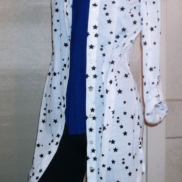 #307 NWT Royal Blue Oversized Express Tunic - Picture 4 of 4